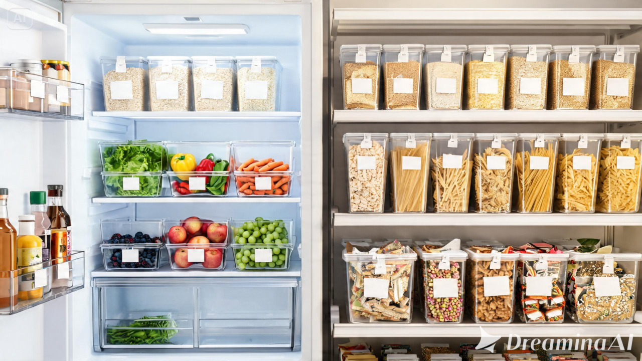 Aprenda como organizar geladeira, freezer e despensa com técnicas europeias que ajudam a reduzir o desperdício de alimentos.