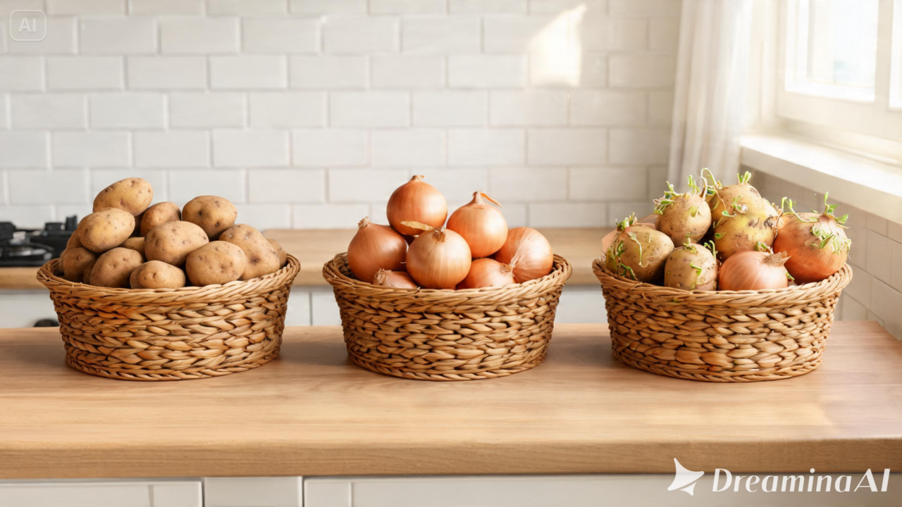 Batatas brotando e cebolas murchando antes da hora? O problema pode estar na forma de armazenamento. Aprenda como conservar melhor.