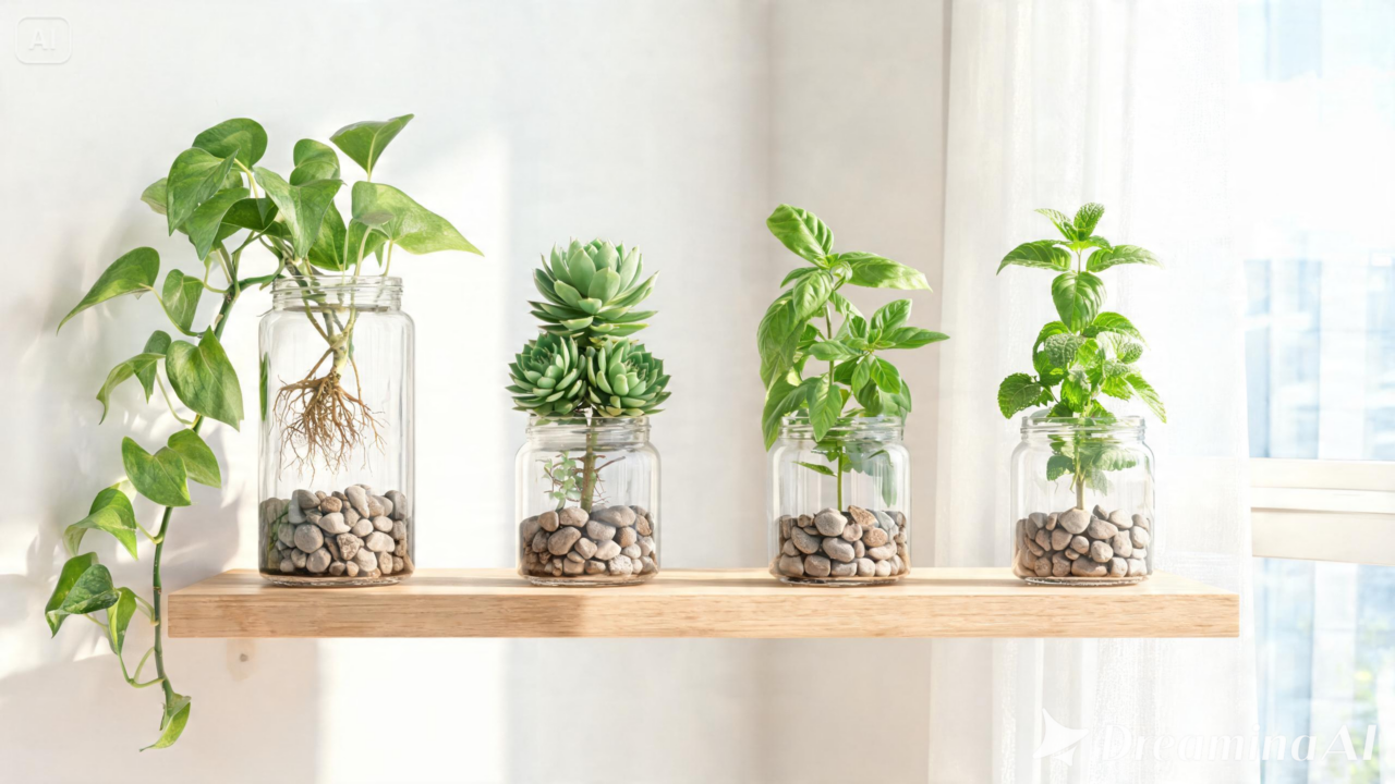 Antes de jogar fora um pote de vidro, veja como transformá-lo em um vaso bonito, funcional e ideal para decorar a casa com plantas.