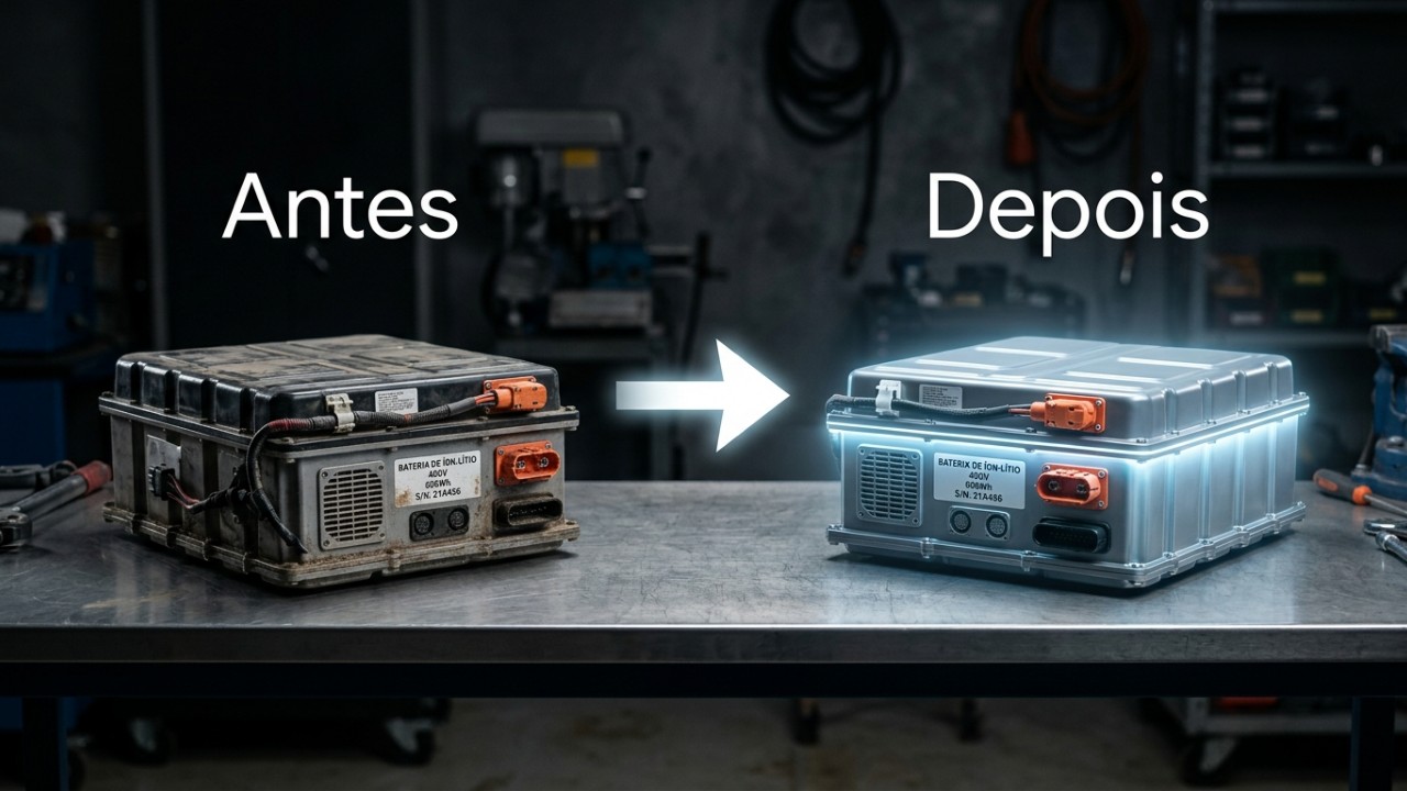 Novo método eletroquímico permite a restauração eficiente de baterias de carros elétricos sem necessidade de trituração.