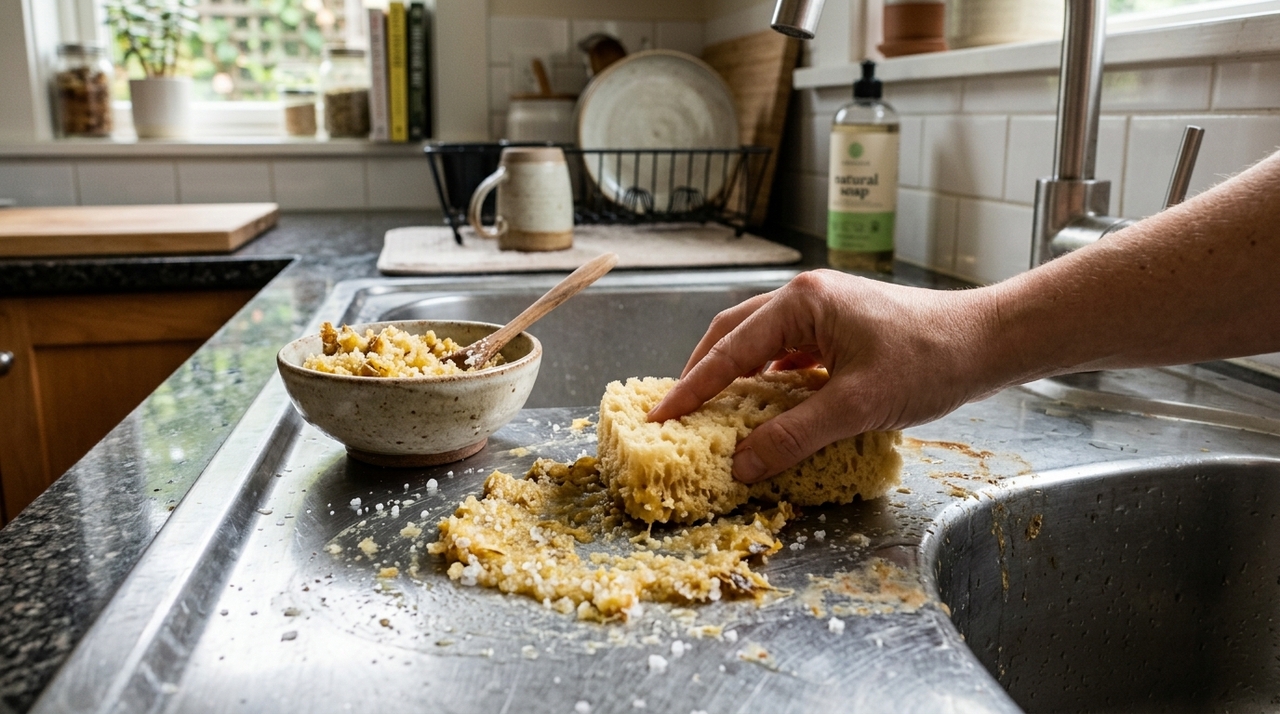 Para preparar, lave bem a casca, corte em pedaços pequenos e bata com algumas colheres de água até formar pasta grossa