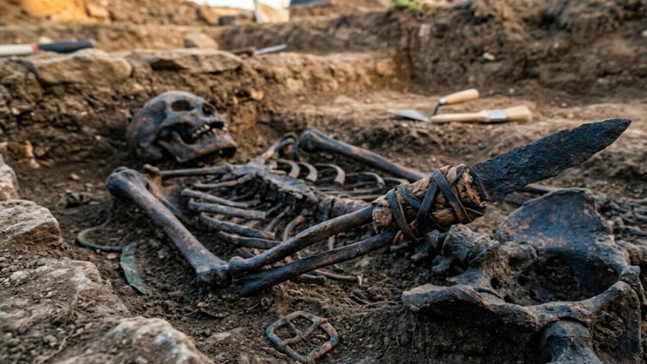 Uma descoberta arqueológica na Itália revelou o caso impressionante de um guerreiro medieval que transformou uma amputação em uma solução de sobrevivência