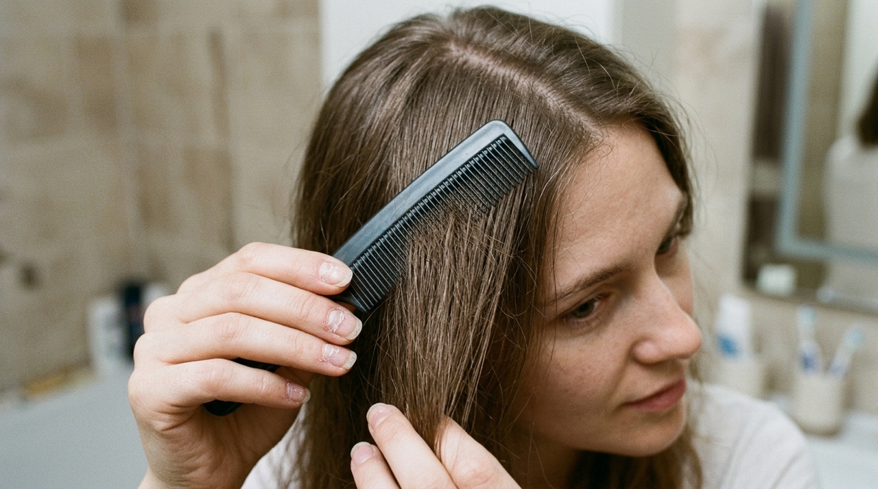 Nem sempre a queda de cabelo aparece sozinha.