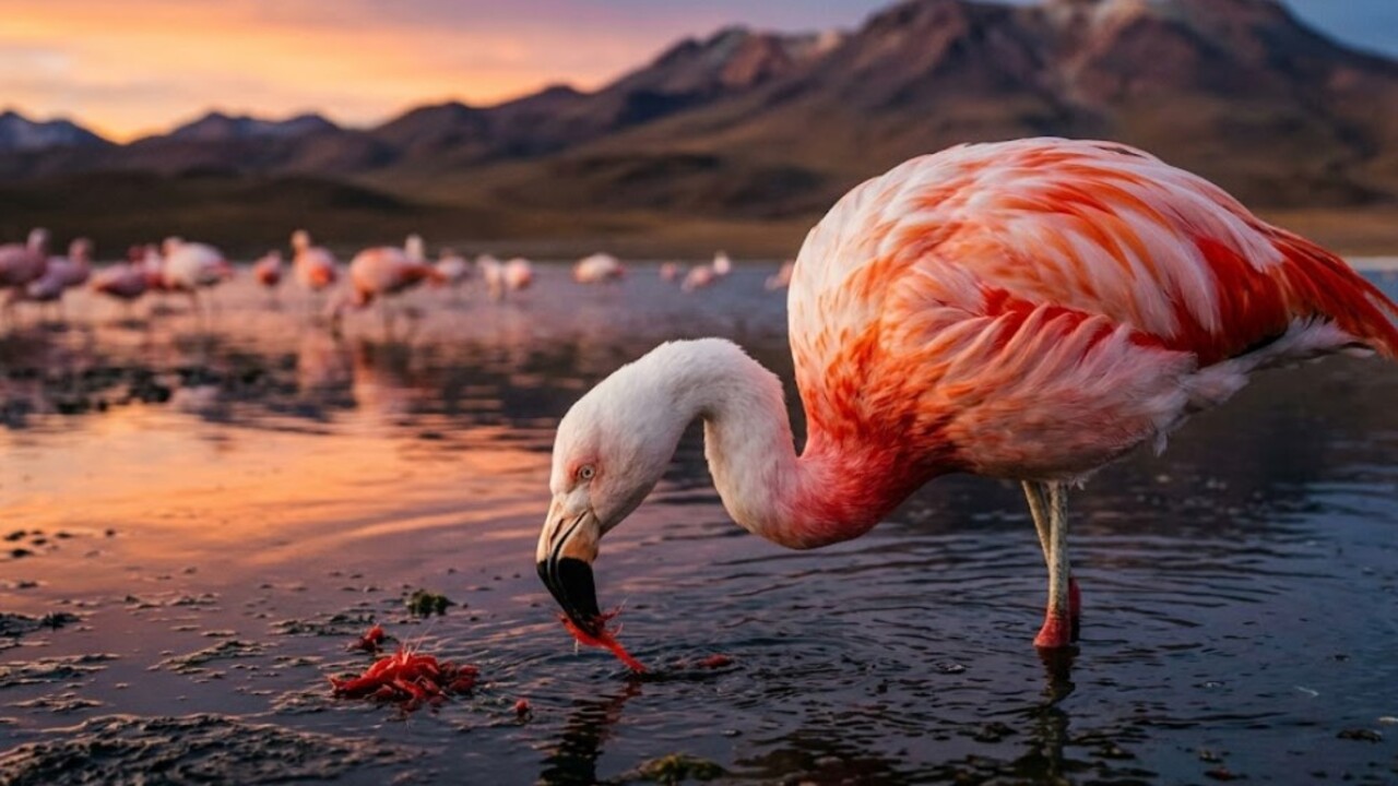 Os flamingos são rosa por um motivo que vai muito além da genética