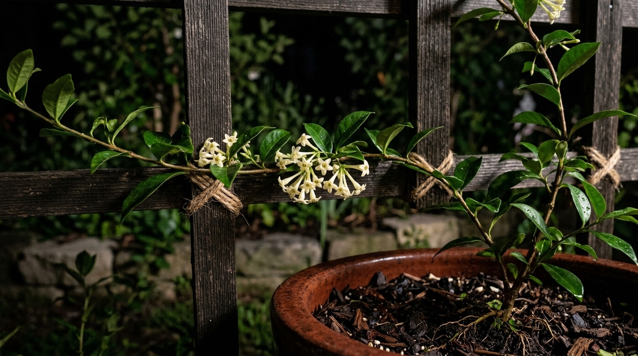 A Cestrum nocturnum é um arbusto da família das solanáceas, conhecido pelas flores pequenas e pelo perfume intenso.