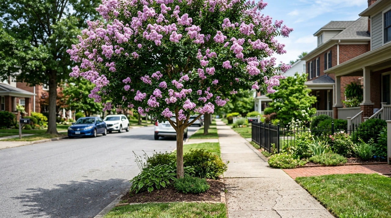 O sistema radicular do resedá costuma ser compatível com espaços urbanos menores, especialmente quando comparado ao de árvores grandes e vigorosas.