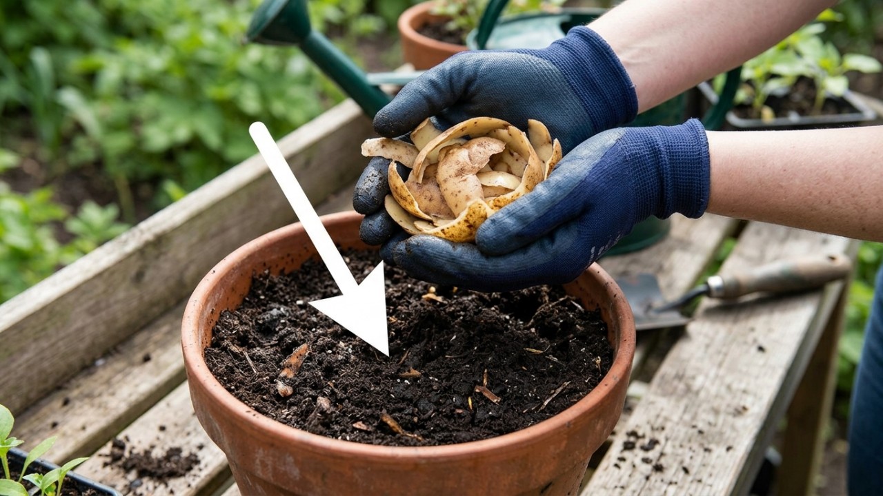 O uso de restos vegetais na terra promove a fertilidade do solo e estimula o desenvolvimento saudável das raízes. – Imagem gerada por IA