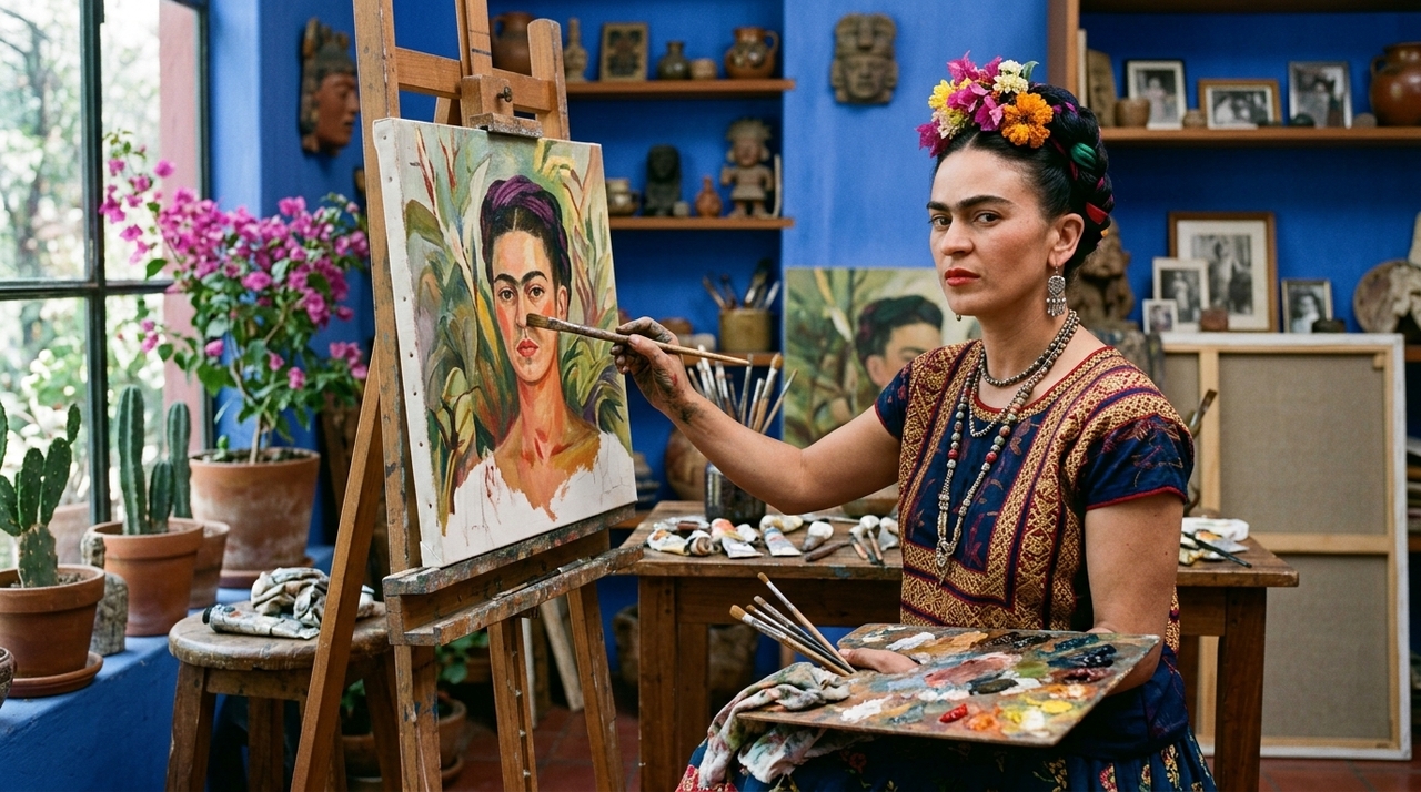 A vida de Frida Kahlo ajuda a entender por que a frase ganhou força entre leitores que buscam coragem para continuar.