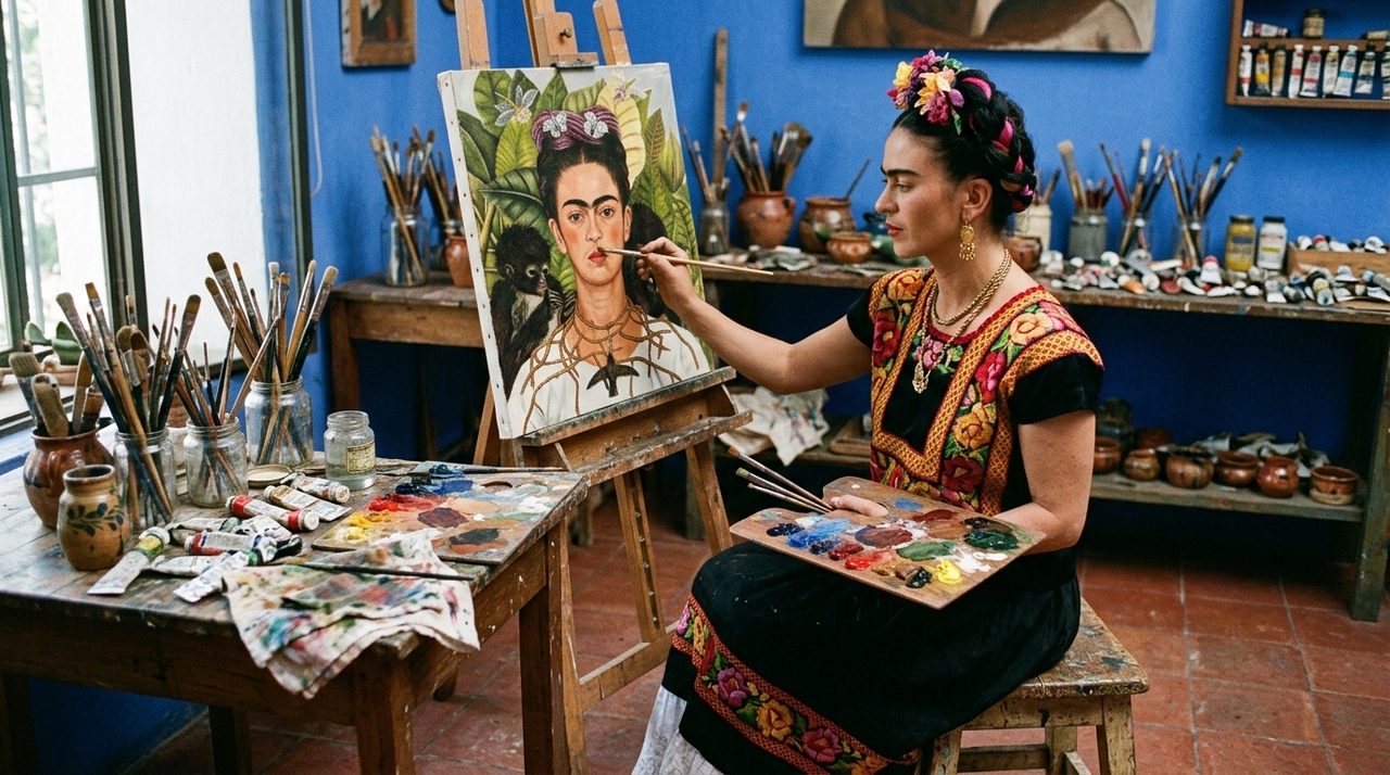 A vida de Frida Kahlo ajuda a entender por que a frase ganhou força entre leitores que buscam coragem para continuar.