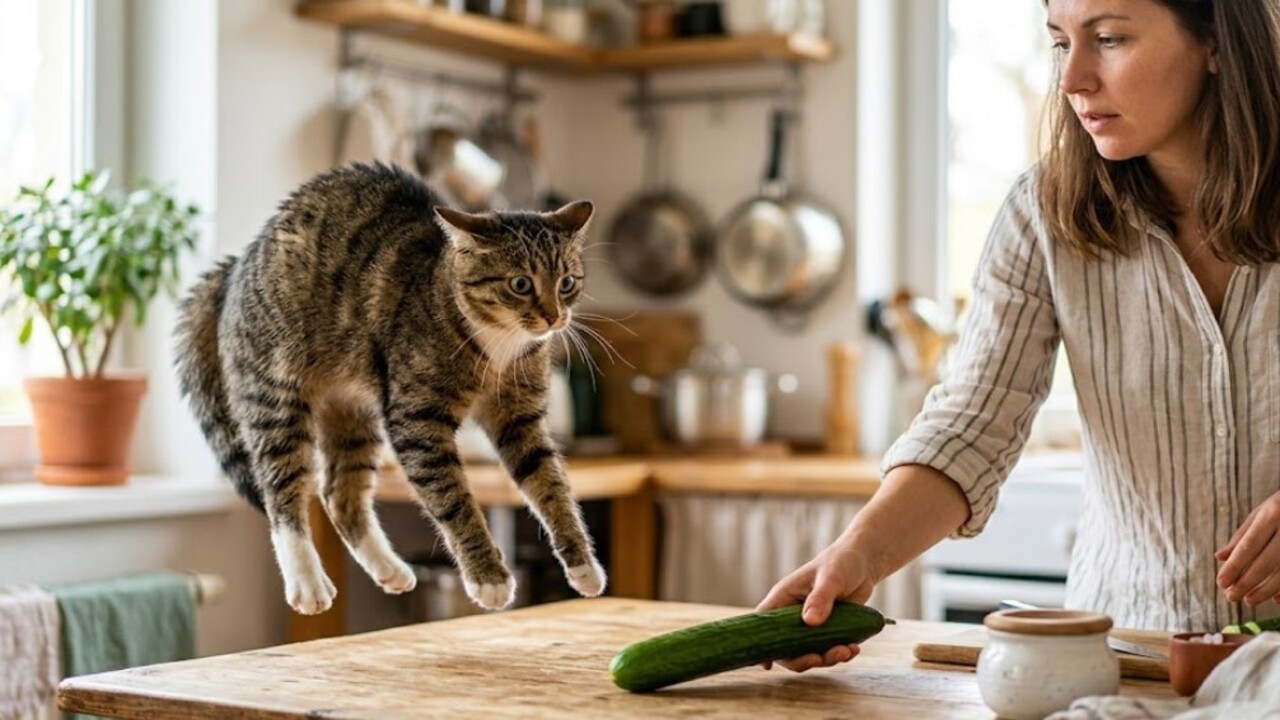 Por que os gatos têm medo de pepinos? A reação impressionante de alguns felinos virou fenômeno na internet