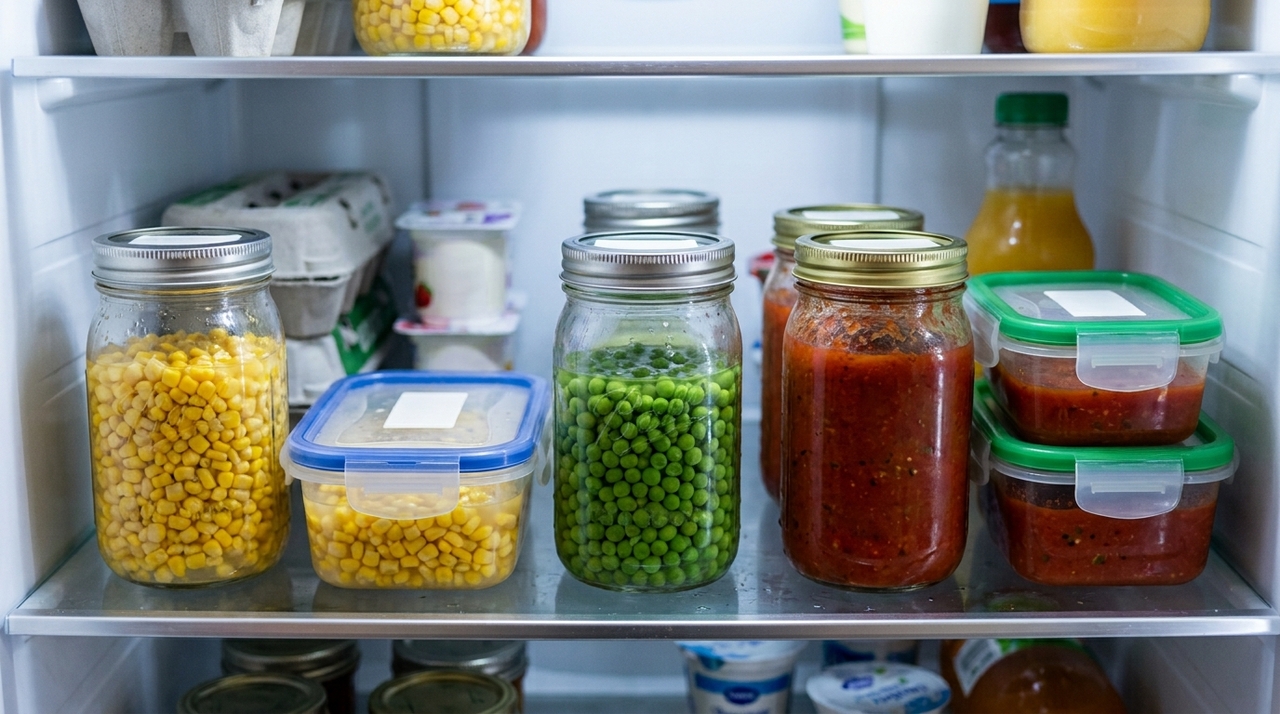 Quando a lata é aberta, o alimento deixa de ficar protegido em um ambiente selado.
