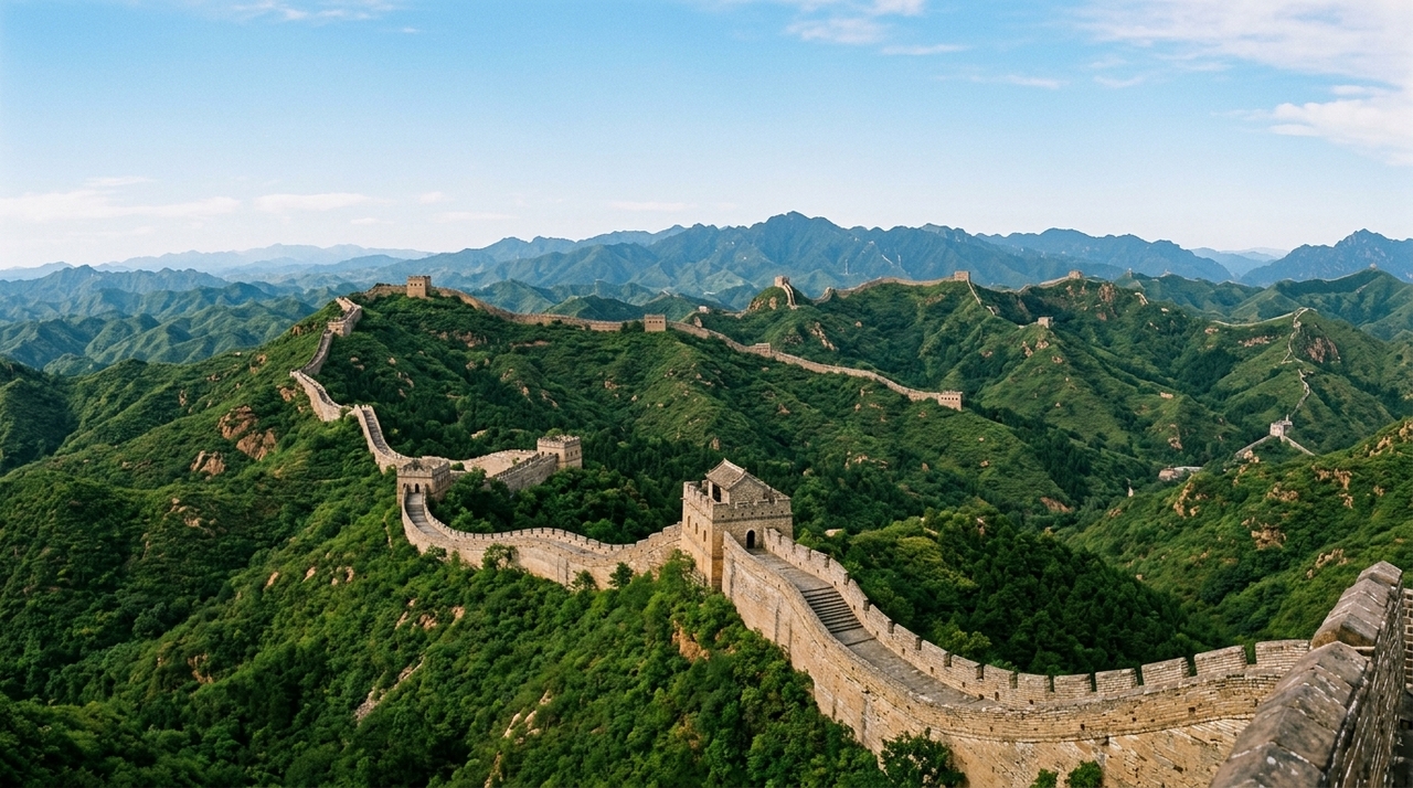 A construção da Grande Muralha da China começou de forma fragmentada antes da unificação do país.