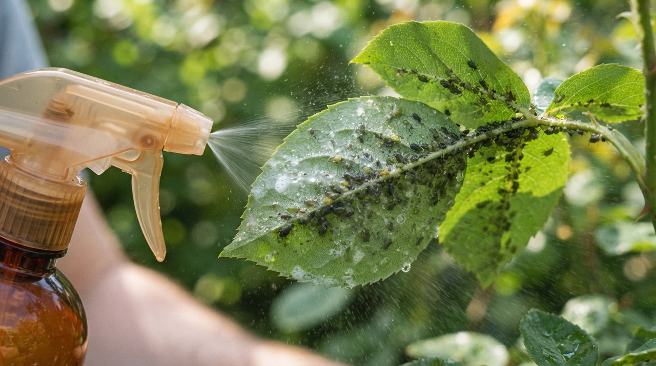 Sabão de coco doméstico não é necessariamente igual ao sabão inseticida formulado para jardinagem.