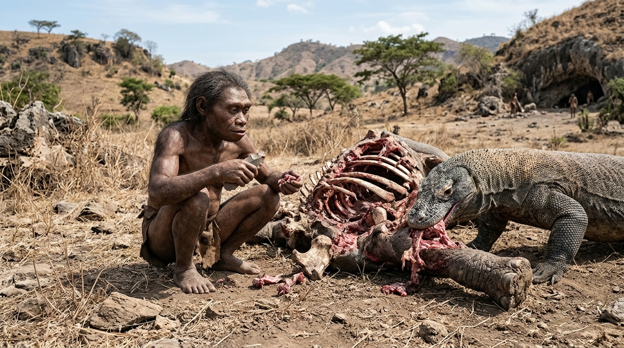 Descoberto em 2003 na caverna de Liang Bua, o Homo floresiensis tinha cerca de 1,06 metro de altura, cérebro pequeno, dentes relativamente grandes e pés compridos.
