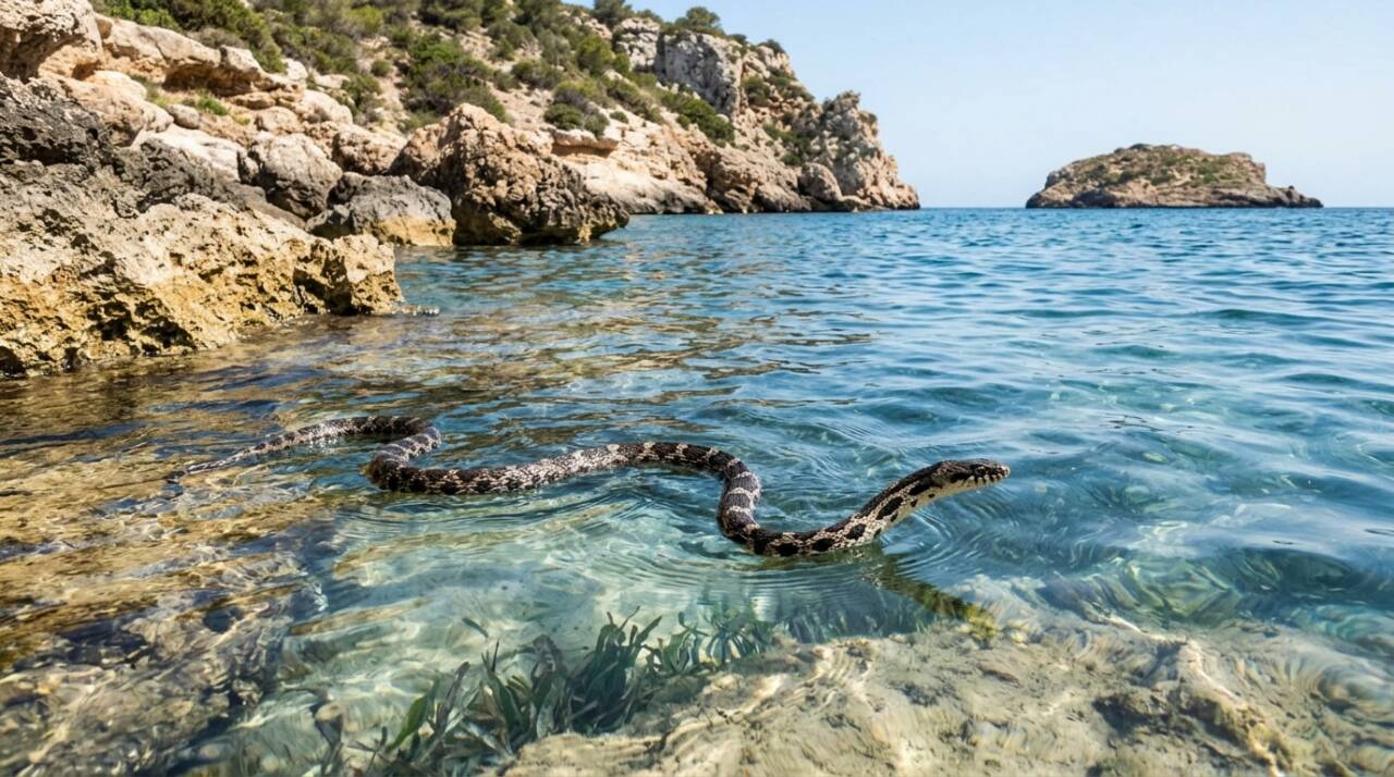 A serpente-ferradura não é venenosa e normalmente procura fugir quando percebe a aproximação de uma pessoa.