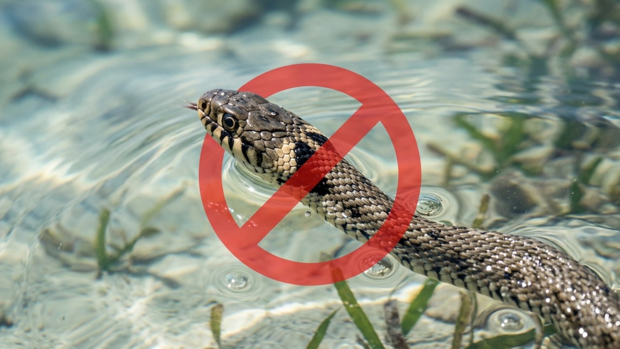A serpente de ferradura chegou a Ibiza de forma acidental através do transporte de oliveiras importadas. – Imagem gerada por IA