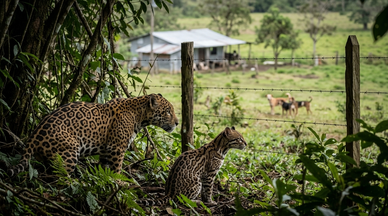 Cães e gatos domésticos mantidos sem controle em comunidades rurais interagem diretamente com o ambiente natural