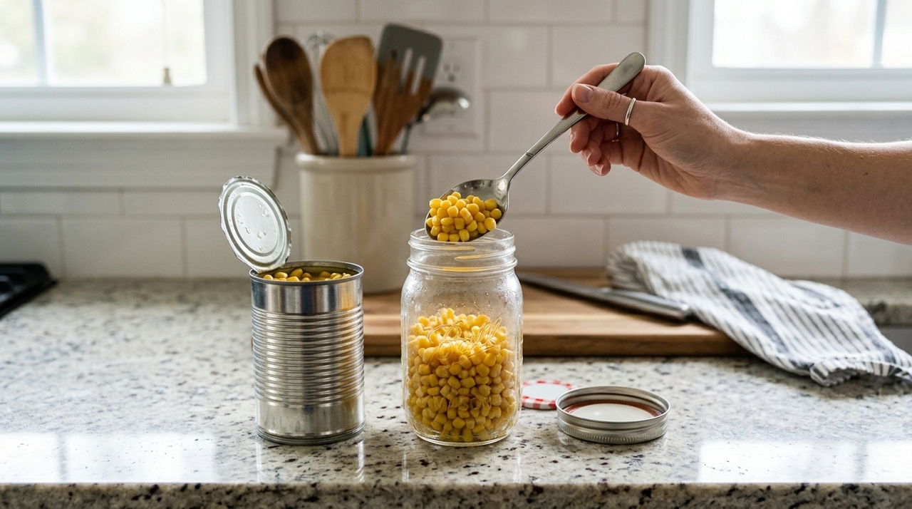 Quando a lata é aberta, o alimento deixa de ficar protegido em um ambiente selado.