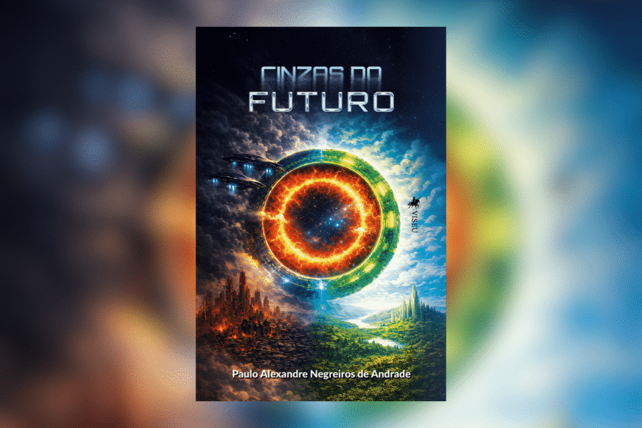 Em “Cinzas do futuro”, uma distopia mostra como tecnologia e desigualdade podem moldar um futuro preocupante (Imagem: Reprodução digital | Editora Viseu)