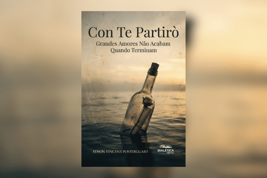 “Con Te Partirò – Grandes amores não acabam quando terminam” mostra como algumas lembranças resistem ao tempo e permanecem vivas (Imagem: Reprodução digital | Editora Dialética)