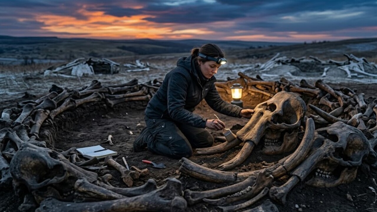 As Estruturas de Mezhyrich erguidas há cerca de 18 mil anos com centenas de ossos e presas de mamute