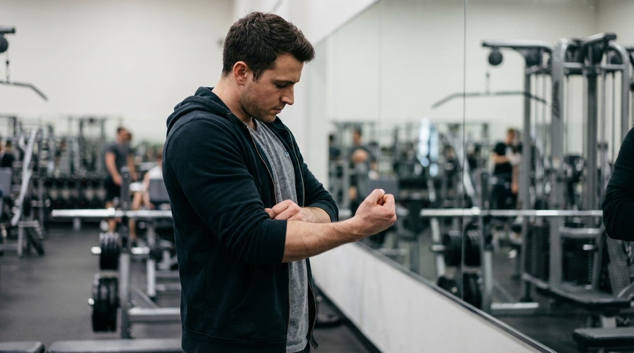 Uma aparência menos cheia nem sempre significa que houve perda real de fibras musculares.