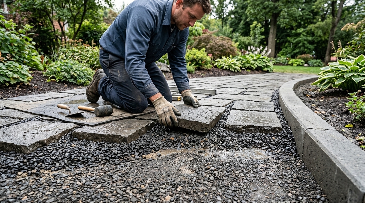 Uma superfície extensa de concreto absorve energia solar durante o dia e libera parte desse calor lentamente.