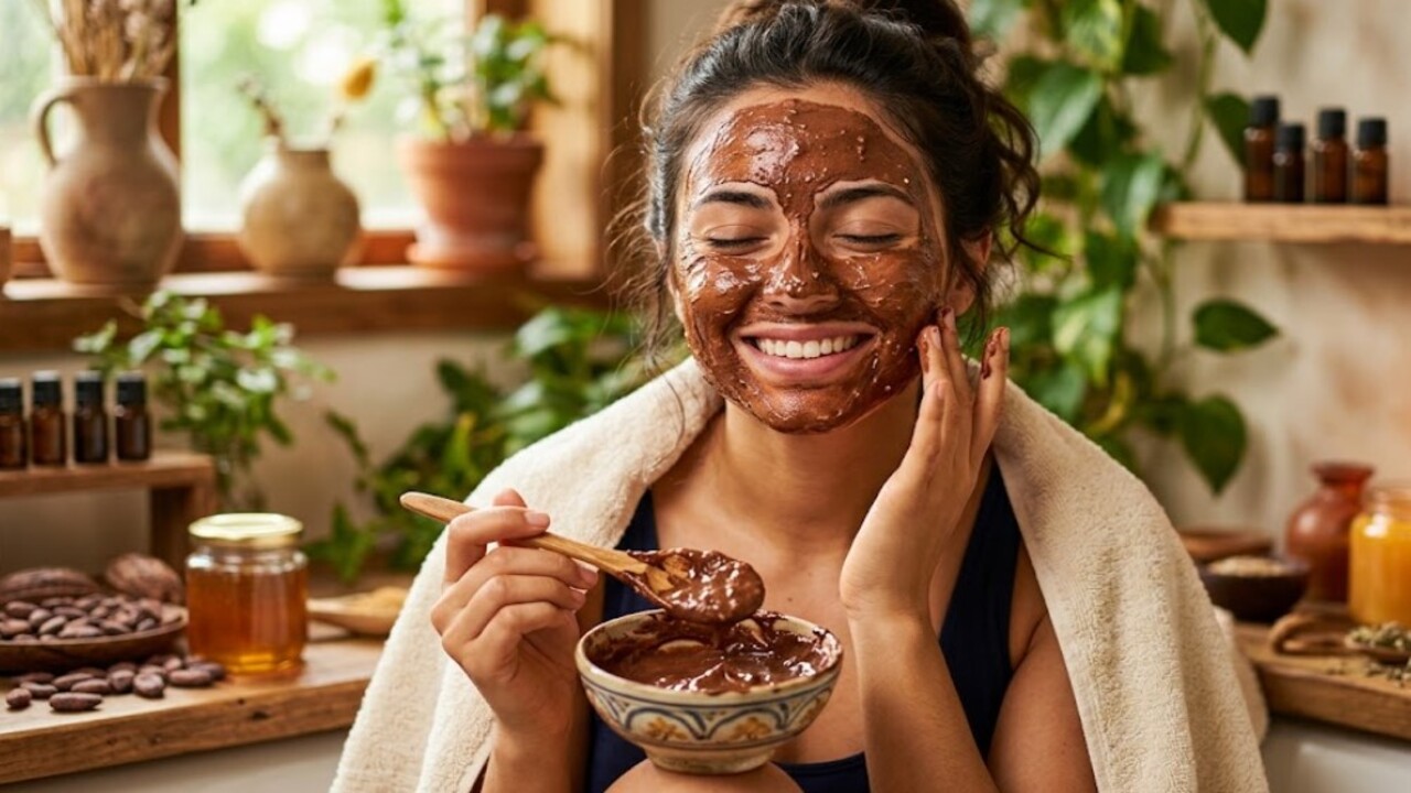 A máscara de cacau e mel vem chamando atenção por unir ingredientes ricos em antioxidantes que ajudam a proteger a pele