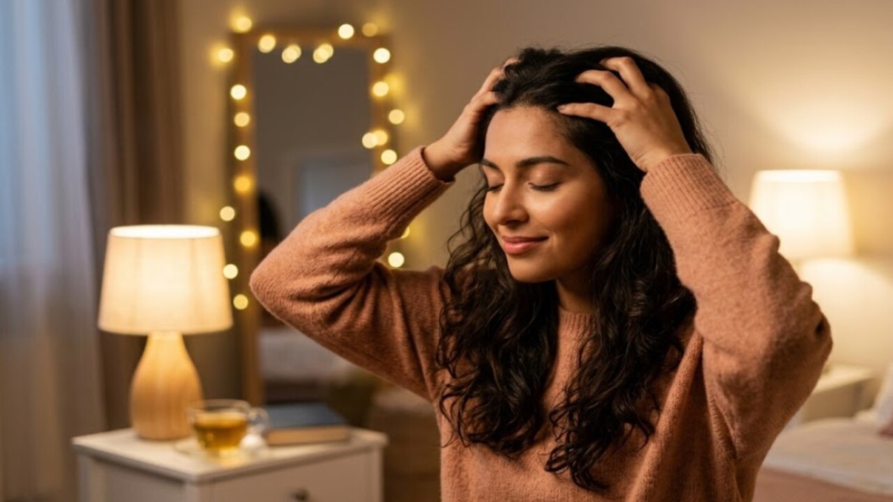 Dedicar apenas 3 minutos antes de dormir para fazer uma massagem capilar pode trazer benefícios que vão além do relaxamento