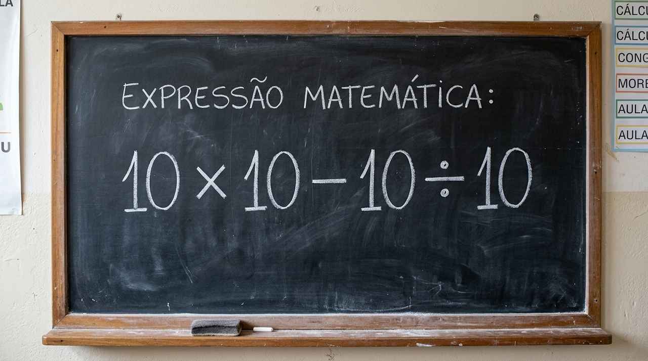 A expressão proposta desafia o conhecimento de estudantes e adultos pelo mundo.