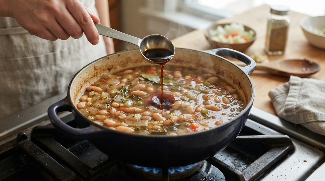O molho inglês pode ser combinado com ingredientes aromáticos que já aparecem em receitas de feijão