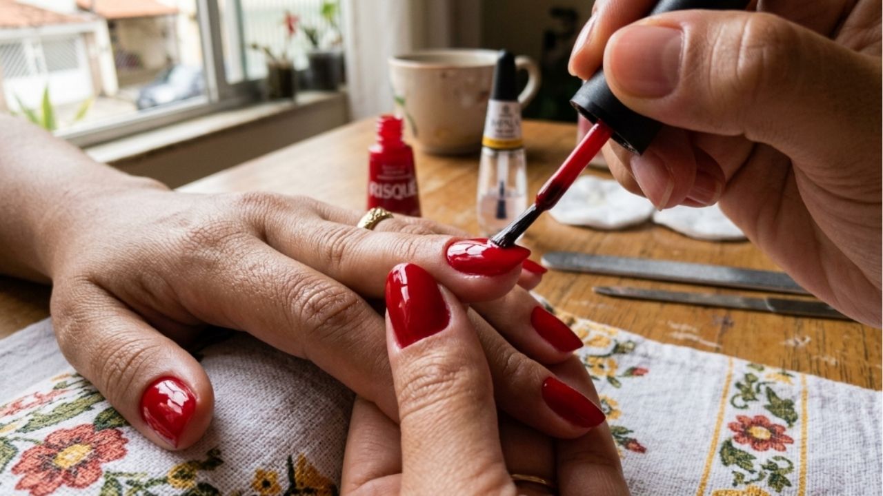 A borda da unha é onde o esmalte mais descasca.