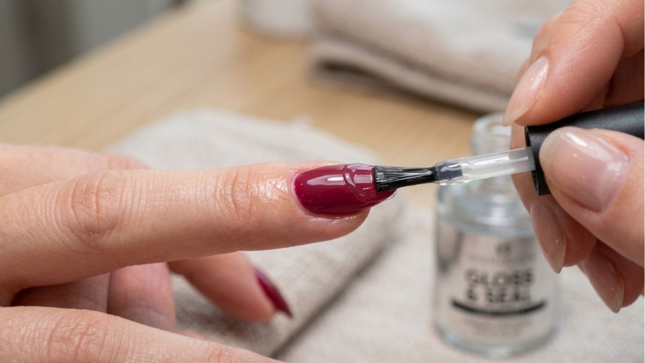 O selamento da ponta faz o esmalte durar mais.