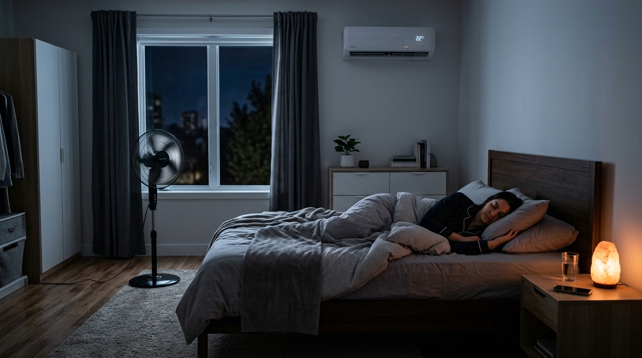 O ventilador é uma solução simples e econômica para aliviar o calor, mas seu uso durante toda a noite pode trazer efeitos indesejados.