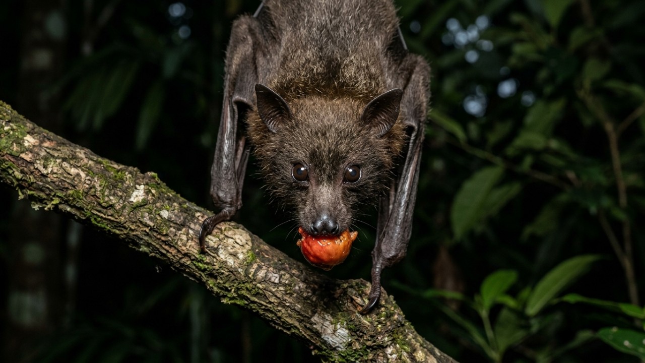 A presença de morcegos em áreas urbanas é um excelente indicador de equilíbrio ecológico e controle natural de pragas. – Imagem gerada por IA