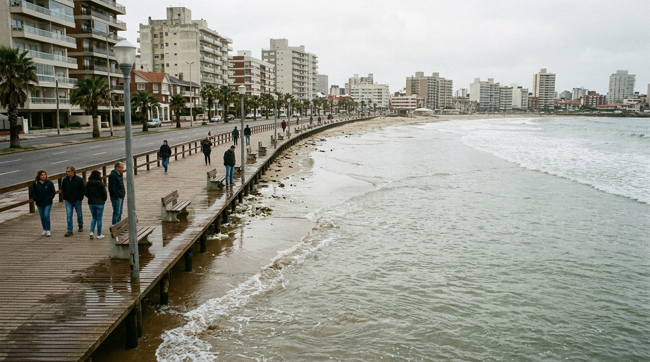 Quando as águas oceânicas absorvem calor na atmosfera, elas passam por um processo físico inevitável de dilatação.