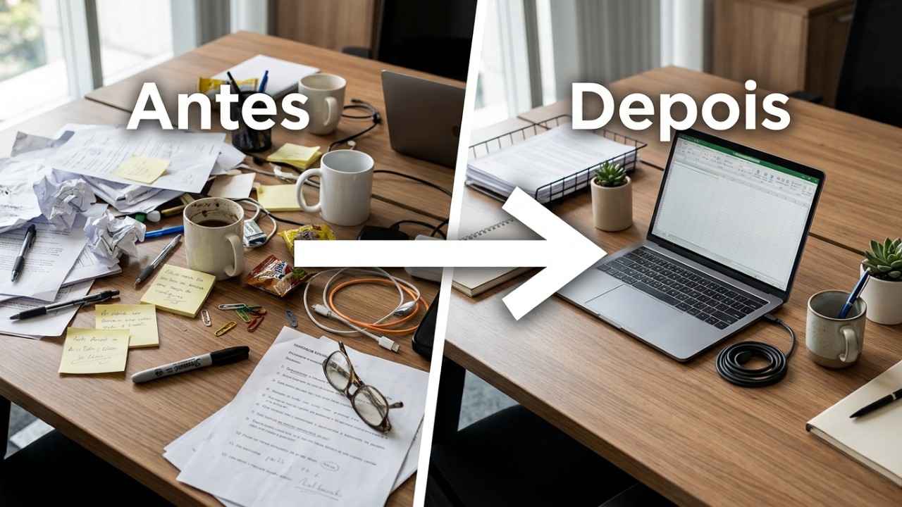 A aplicação dos princípios do 5S transforma o home office em um ambiente mais eficiente. – Imagem gerada por IA
