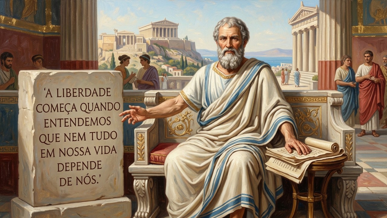 Compreender os limites da nossa própria vontade garante imunidade emocional contra o incontrolável. – Imagem gerada por IA