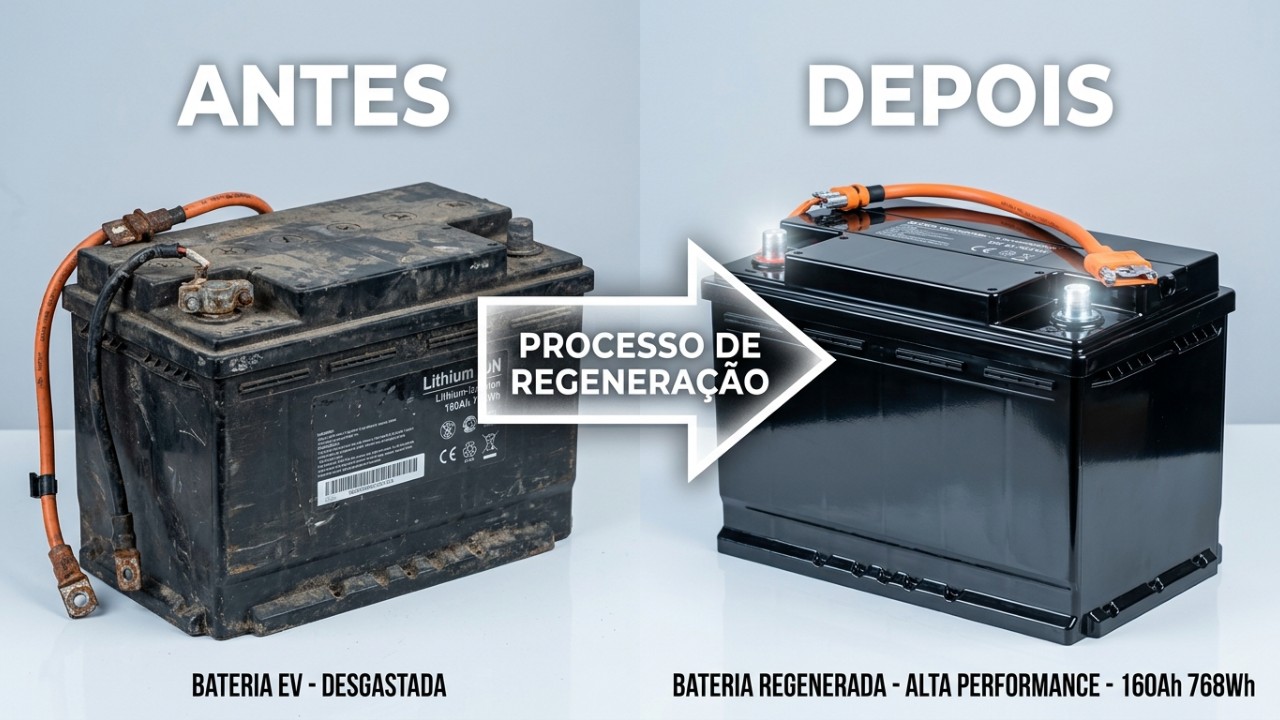 O novo método de reciclagem direta amplia a vida útil das baterias e promove a sustentabilidade no setor automotivo. – Imagem gerada por IA
