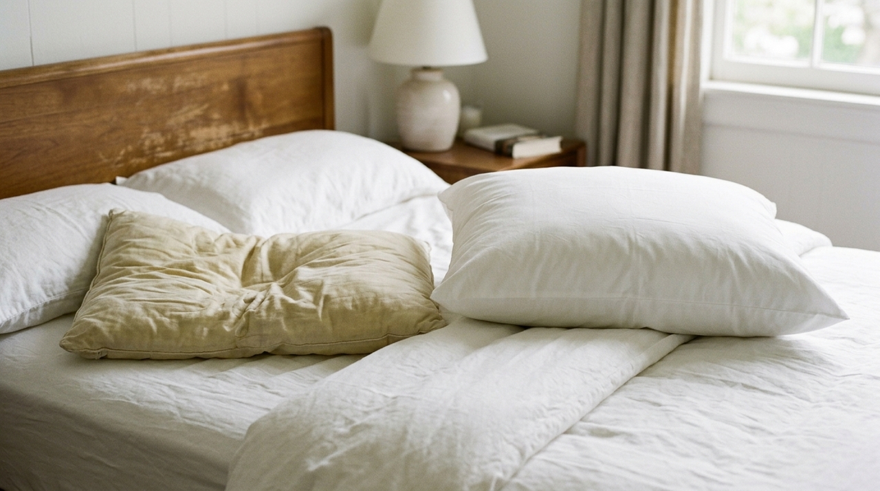 Além do desconforto ao dormir, o próprio estado do travesseiro costuma indicar quando ele precisa ser substituído.
