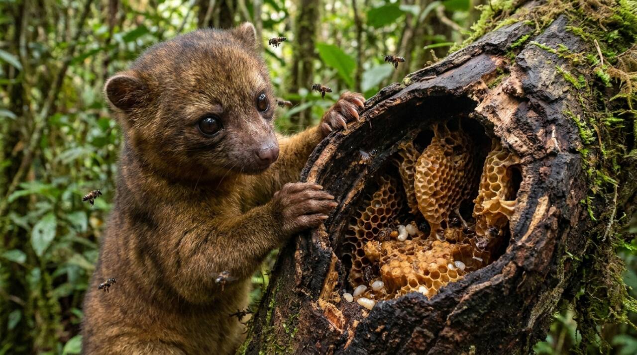 A irara (Eira barbara) pertence à família dos mustelídeos, a mesma das lontras e ariranhas