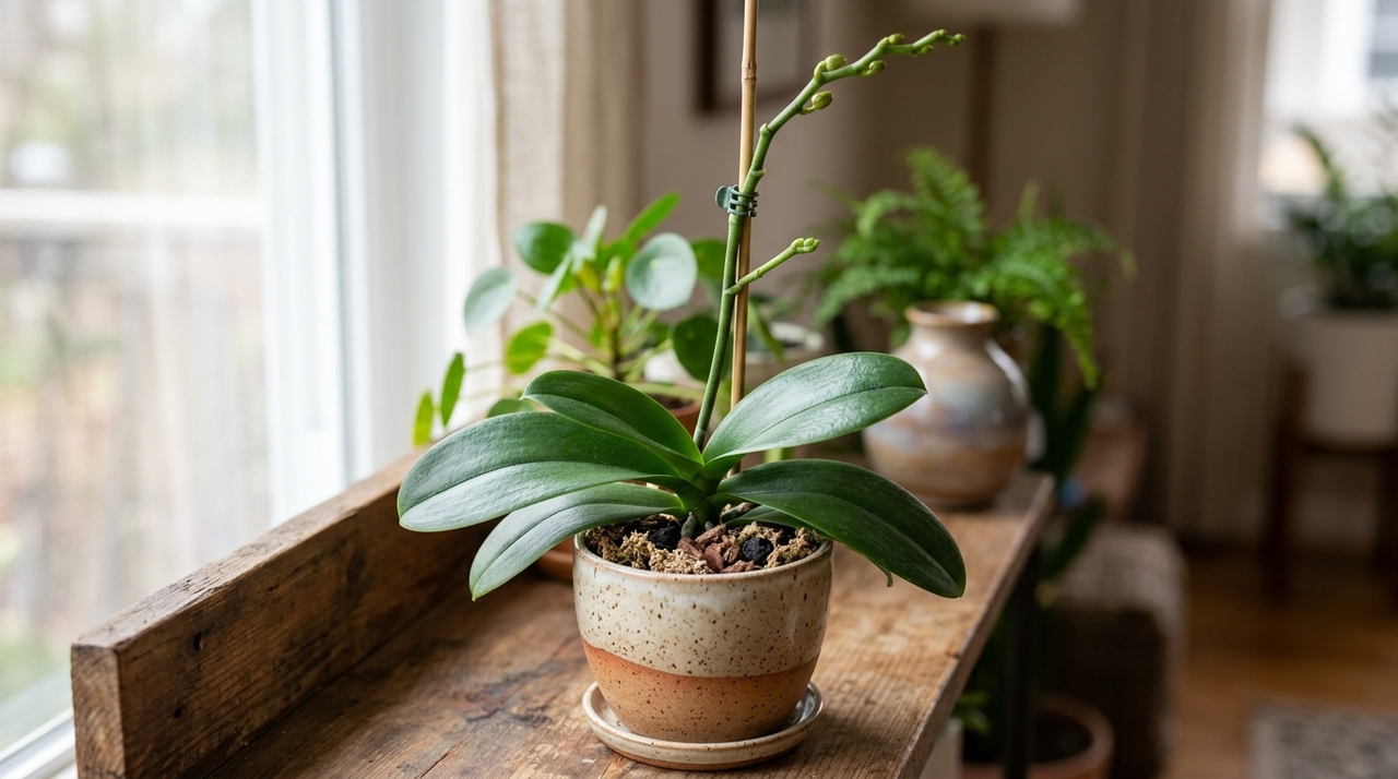 Identificar o momento adequado para mexer na haste da orquídea envolve acompanhar o ciclo natural da planta após a última flor cair.