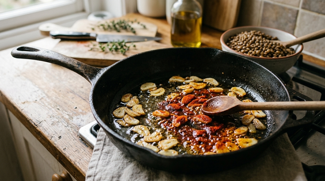 Os cozinheiros recomendam calcular cerca de 70 gramas de lentilha seca por pessoa e usar aproximadamente 200 mililitros de água por porção.