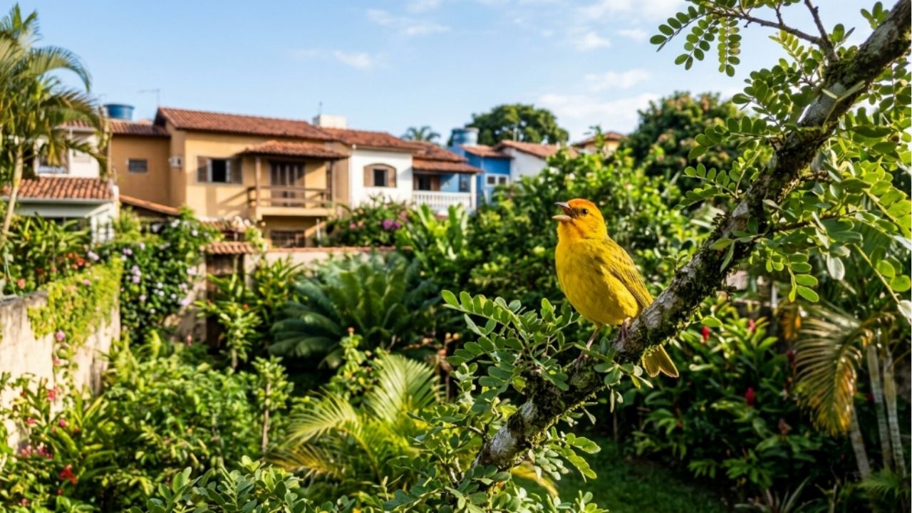 Ouvir aves perto de casa pode indicar um ambiente equilibrado.