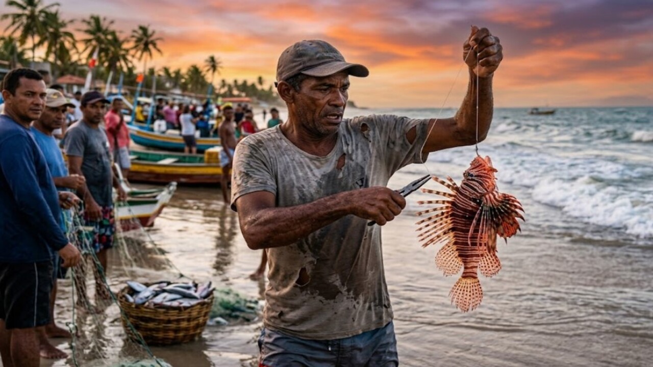 O avanço do peixe-leão pelas praias brasileiras preocupa especialistas: o predador invasor e venenoso já chegou a novas áreas do Nordeste e Sudeste
