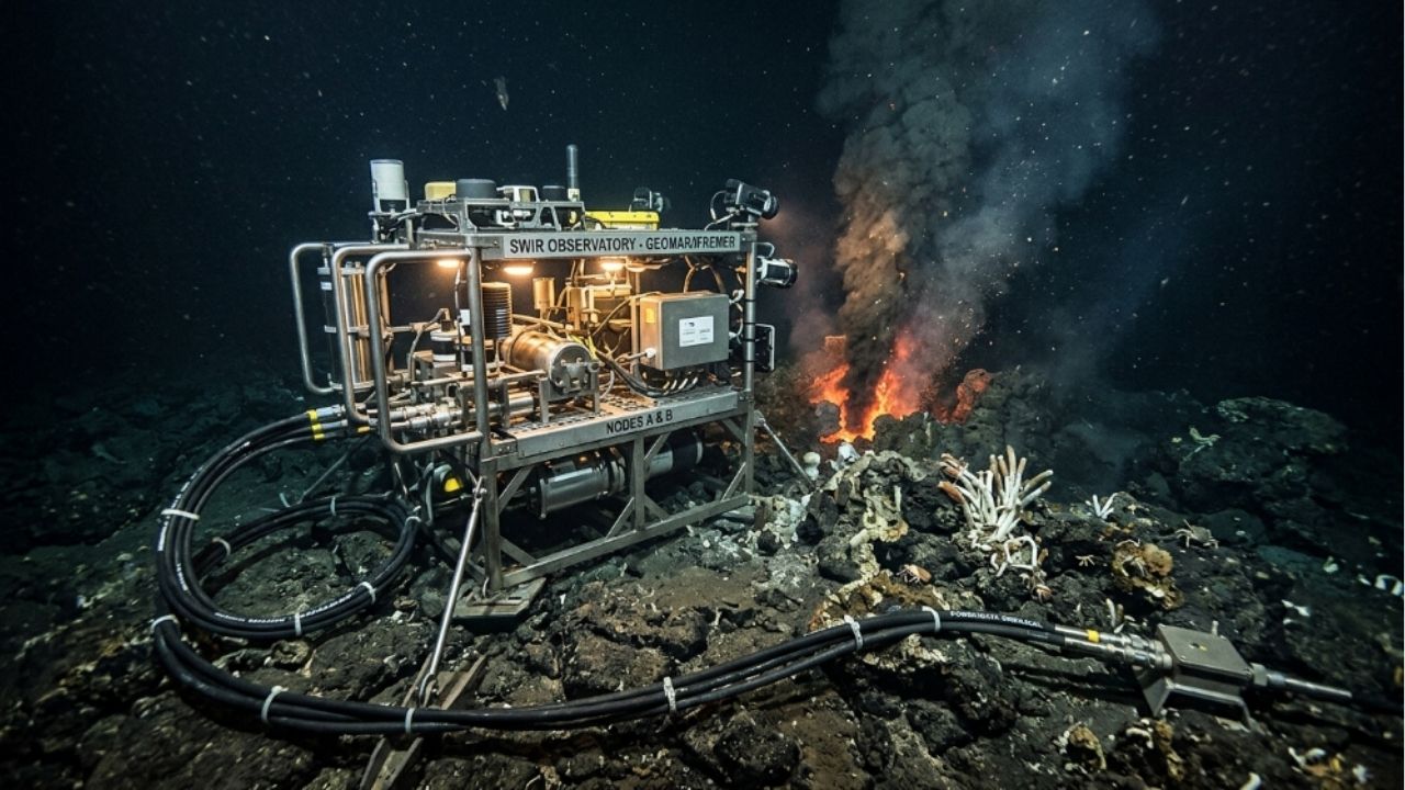 Magma cria um novo pedaço da Terra no Oceano Índico.