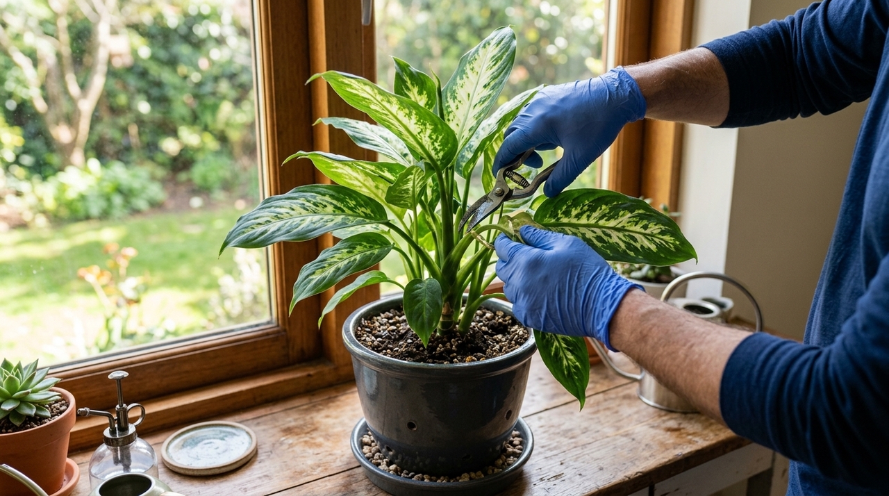 A planta pode ficar ao lado da porta, sobre um suporte firme ou em um canto próximo ao hall, desde que não atrapalhe a passagem