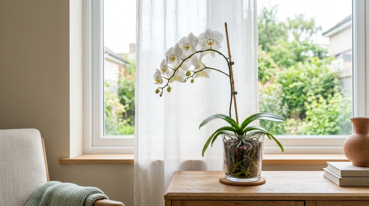 Os cuidados com orquídeas em ambientes internos são simples quando se entende o que a planta precisa
