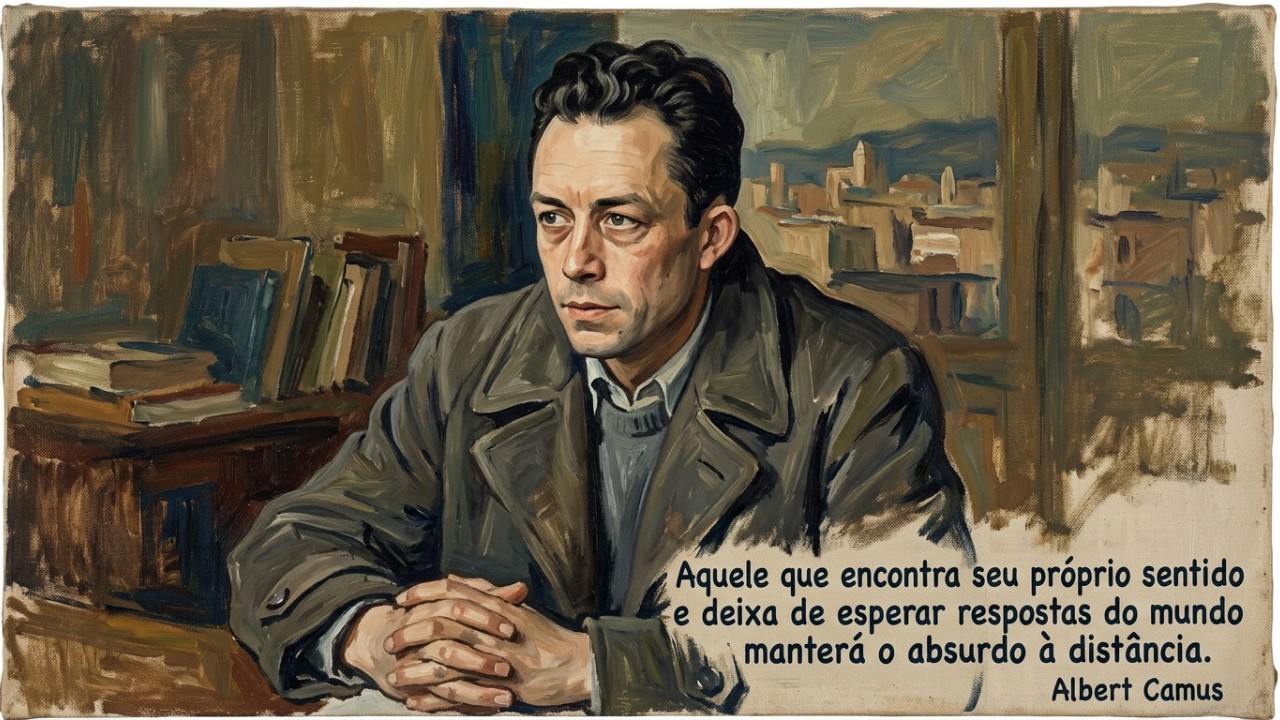 A aceitação do silêncio do universo permite que cada indivíduo assuma a responsabilidade de construir seu próprio sentido. – Imagem gerada por IA