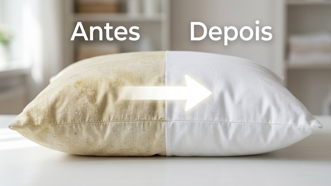 Saber lavar e secar seus travesseiros adequadamente prolonga a vida útil e mantém a saúde do seu sono. – Imagem gerada por IA